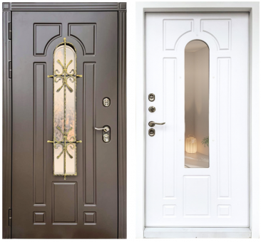 Входная дверь Термо Лацио Эмаль RAL 8019 Входная дверь Термо Лацио Эмаль RAL 8019