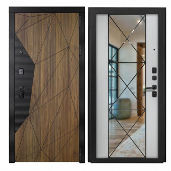 Входная дверь Морра Дерево структурное зеркало Входная дверь Морра Дерево структурное зеркало