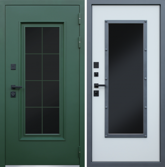 Входная дверь Термо Олимп с окном Входная дверь Термо Олимп с окном